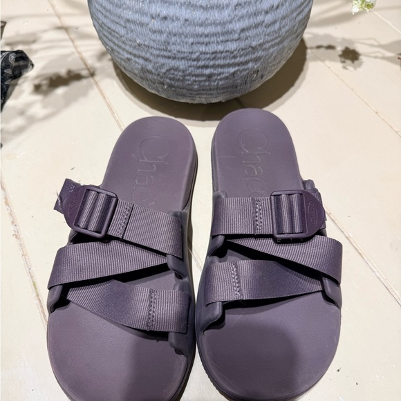 Chaco Shoes - Chaco Purple Slide Sandals